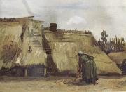 Vincent Van Gogh, Cottage with Woman Digging (nn04)